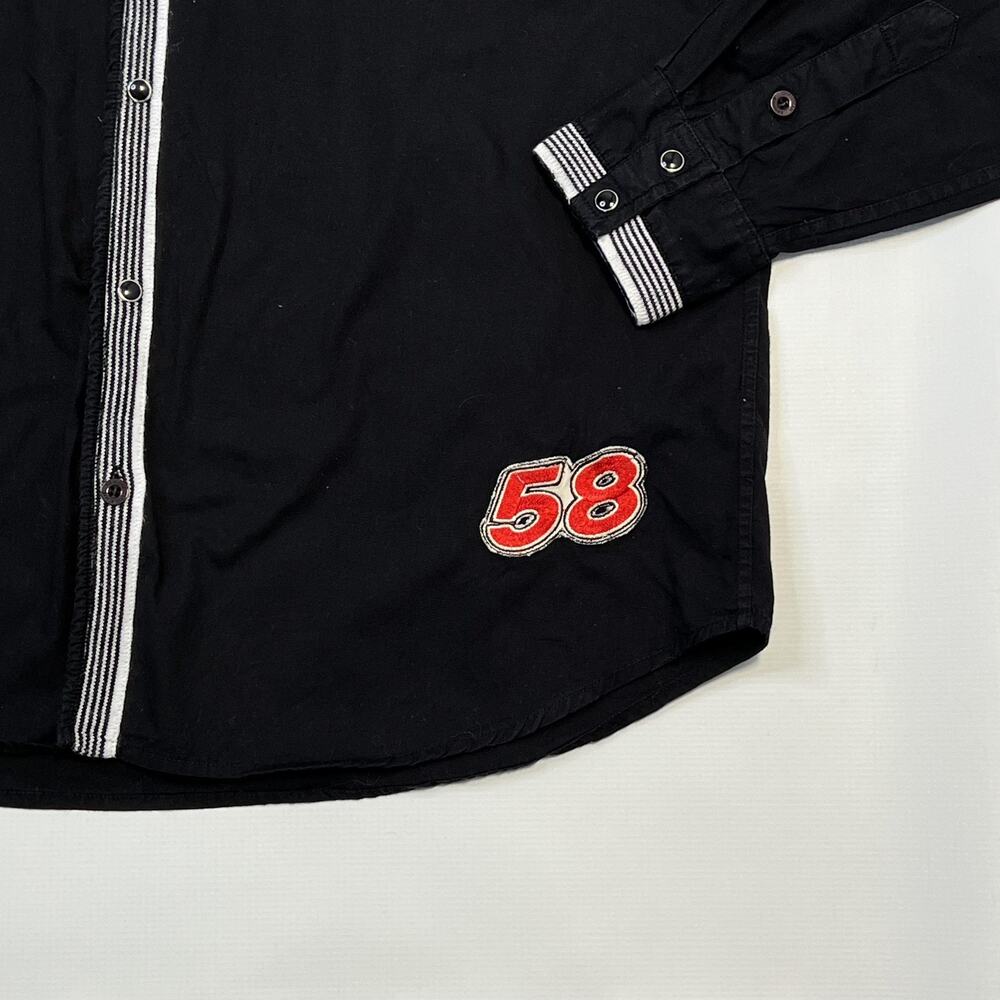 Christian Audigier Shirt Mens XL Black Racing Motorcycle Garage Parts Cotton 58 - Picture 4 of 16